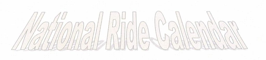 Ride Calendar Australian Goldwing Association